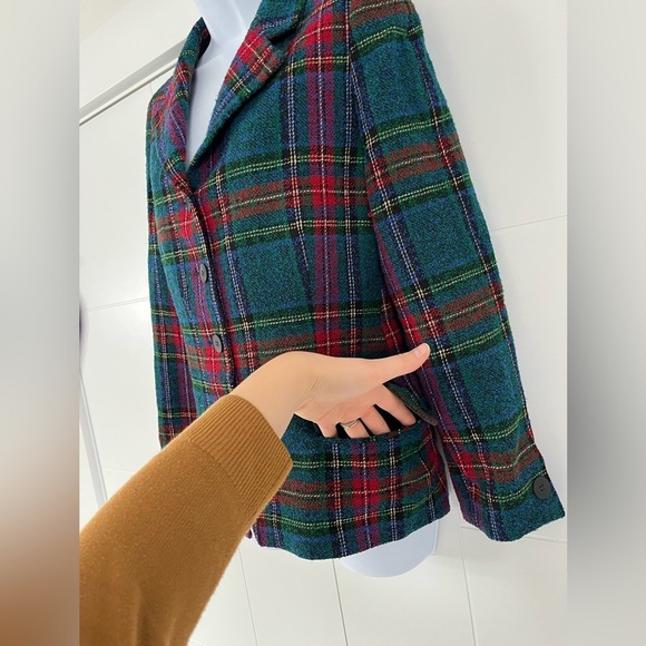 Vintage/ Lt. Emile/ Made in Germany/ Tweed plaid blazer/ Size EU 40 (US M) - Picture 5 of 15